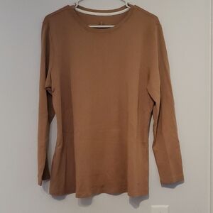 Long Sleeve Tan Top